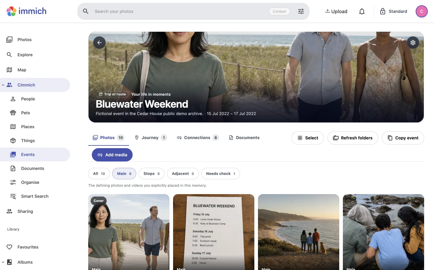 Bluewater Weekend with Photos, Journey, Connections and Documents.